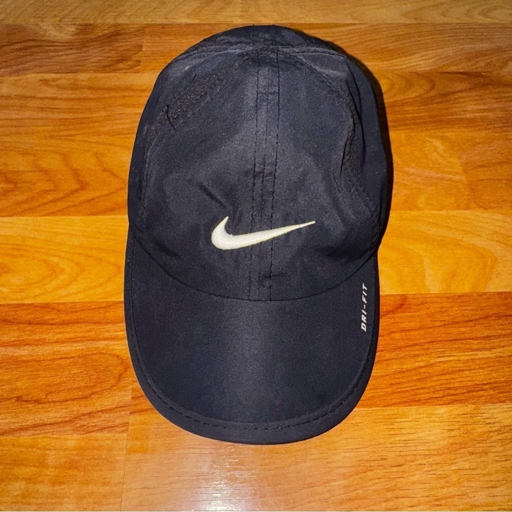 Lightweight Black Nike Toddler Hat Adjustable OSFA Nike Swoosh “Just Do It” Rare